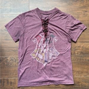 Harry Potter purple crisscross neckline T-Shirt